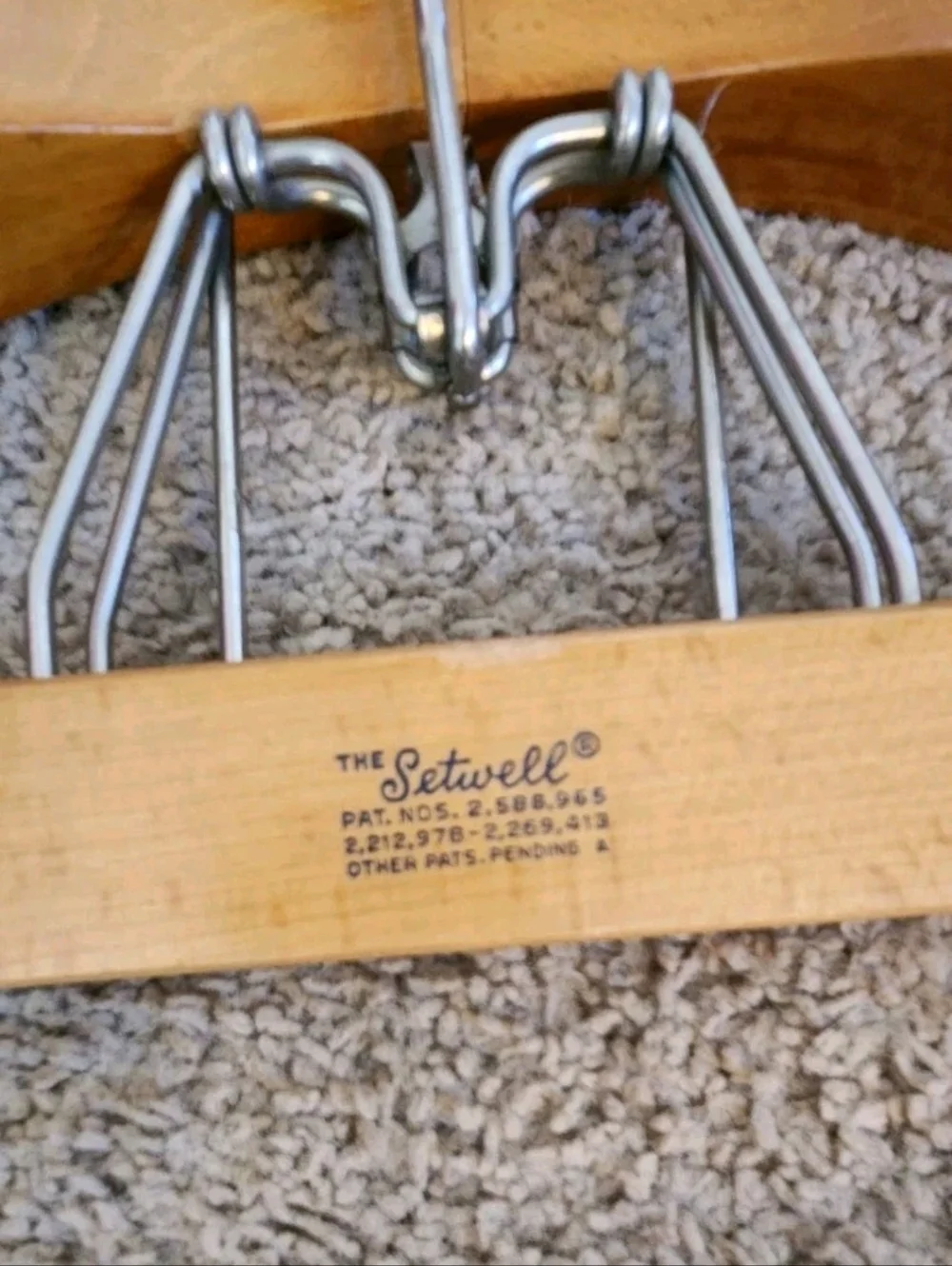 The Setwell Set Of Two Wooden Suit Hangers